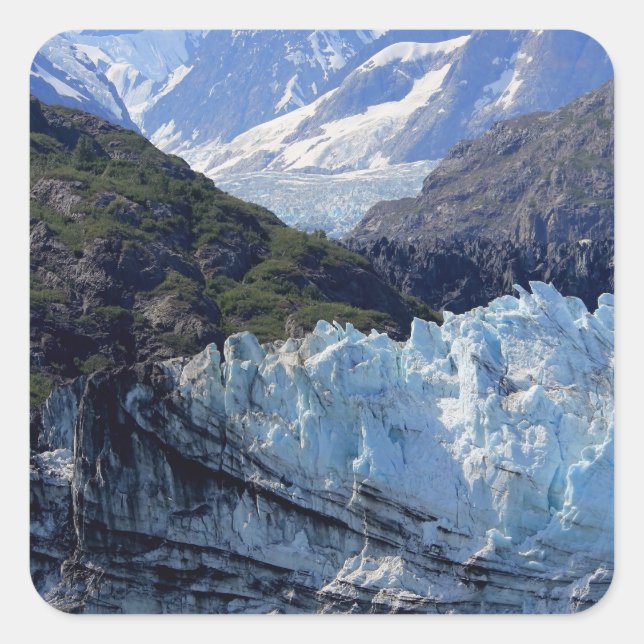 Glacier Bay, Alaska Square Sticker (Front)