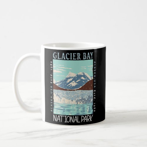 Glacier Bay National Park Alaska Distressed Coffee Mug