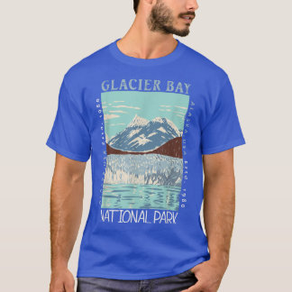 Glacier Bay National Park Alaska Distressed Vintag T-Shirt