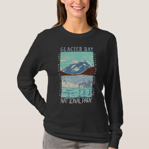 Glacier Bay National Park Alaska Distressed Vintag T-Shirt