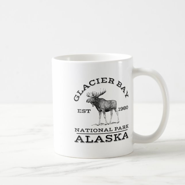 Glacier Bay National Park Alaska Moose Hiking Outd Coffee Mug (Right)