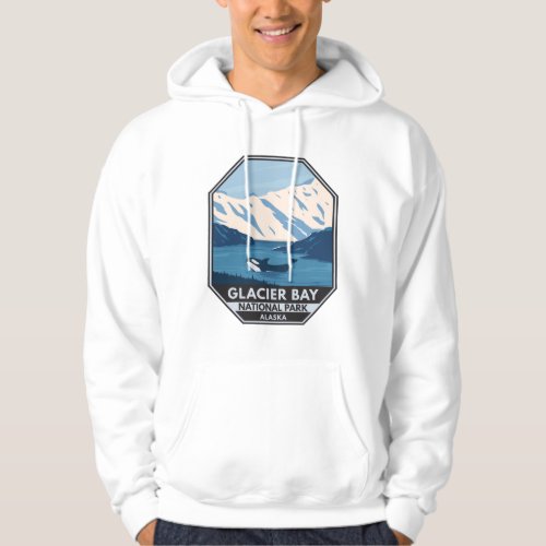 Glacier Bay National Park Alaska Orca Art Vintage Hoodie