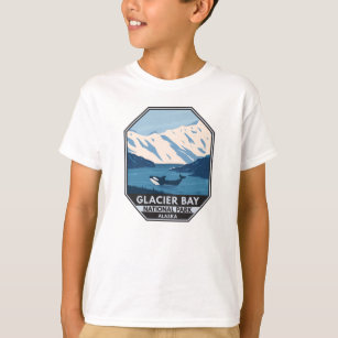 Glacier Bay National Park Alaska Orca Art Vintage T-Shirt