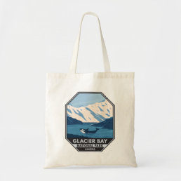Glacier Bay National Park Alaska Orca Art Vintage Tote Bag