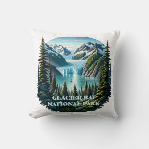 Glacier Bay National Park Alaska Throw Pillow