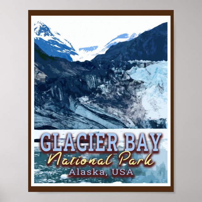 GLACIER BAY NATIONAL PARK - ALASKA UNITED STATES POSTER (Front)