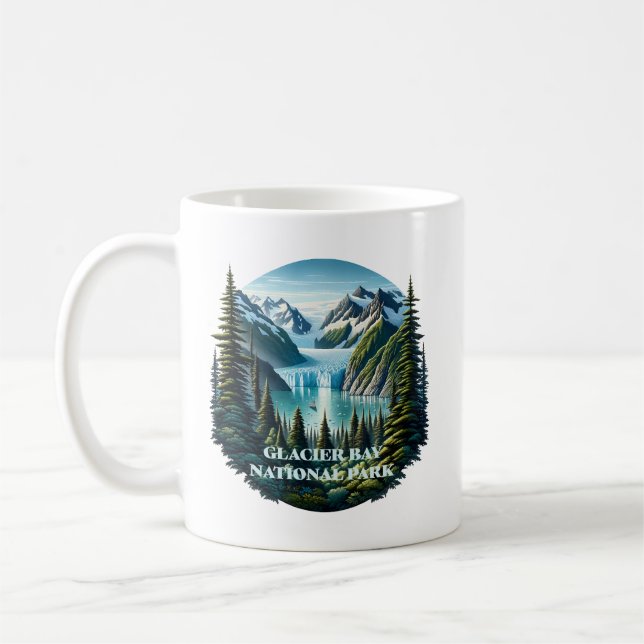 Glacier Bay National Park Alaska USA Coffee Mug (Left)