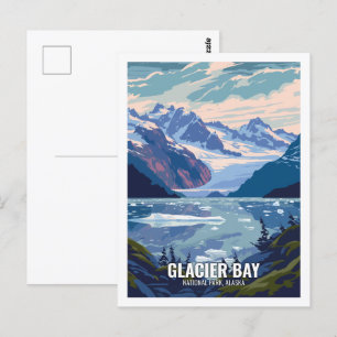 Glacier Bay National Park Alaska USA  Postcard