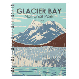 Glacier Bay National Park Alaska Vintage Notebook