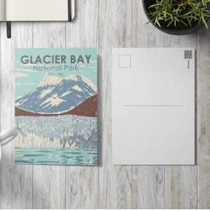 Glacier Bay National Park Alaska Vintage Postcard