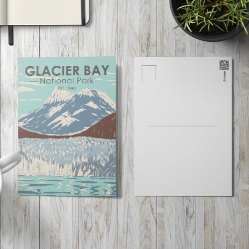 Glacier Bay National Park Alaska Vintage Postcard