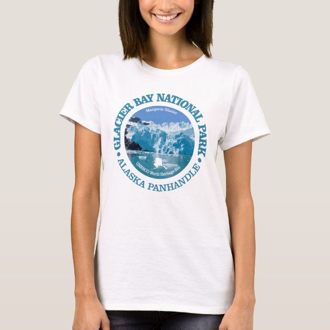 Glacier Bay National Park (color) T-Shirt (Front)