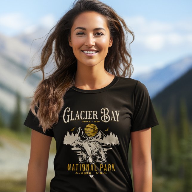 Glacier Bay National Park Cute Forest Landscape T-Shirt (Creator Uploaded)