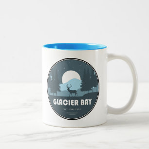 Glacier Bay National Park Deer Two-Tone Coffee Mug