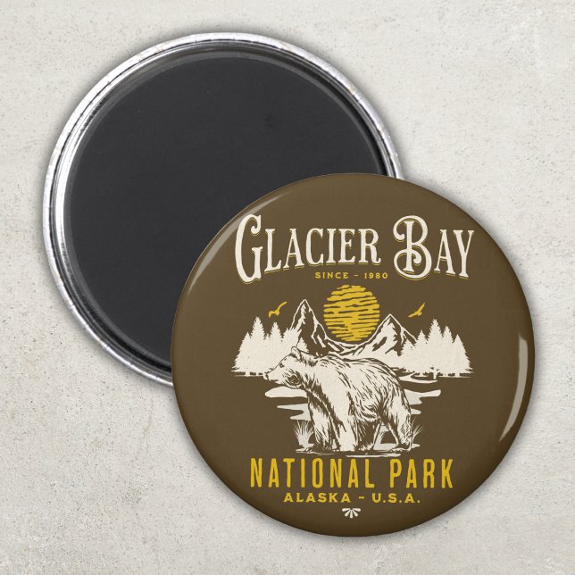 Glacier Bay National Park Forest Landscape Magnet (Creator Uploaded)