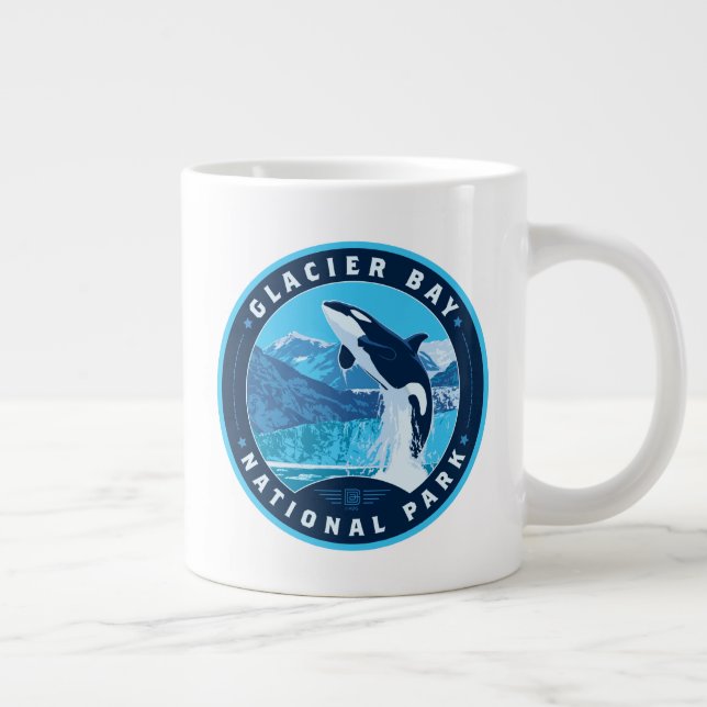 Glacier Bay National Park Giant Coffee Mug (Right)