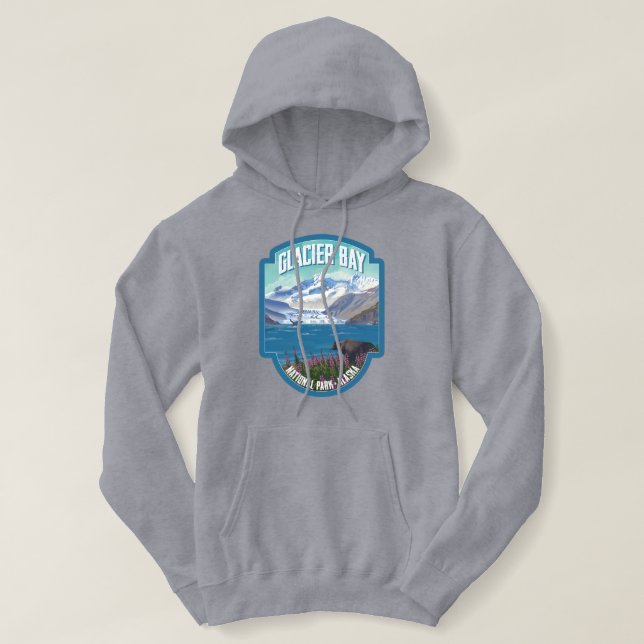 Glacier Bay National Park Hoodie (Design Front)
