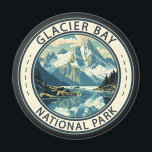 Glacier Bay National Park Illustration Travel Art Magnet<br><div class="desc">Glacier Bay Park vector artwork design. The park is a homeland,  a living laboratory,  a national park,  a designated wilderness,  a biosphere reserve,  and a world heritage site.</div>