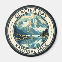Glacier Bay National Park Illustration Travel Art