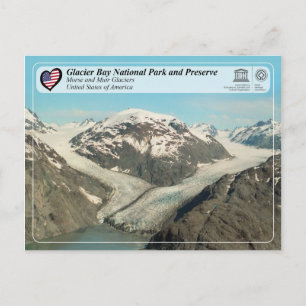 Glacier Bay National Park - Morse and Muir Glacier Postcard