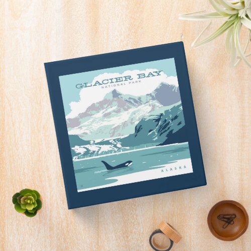 Glacier Bay National Park  Orca 3 Ring Binder