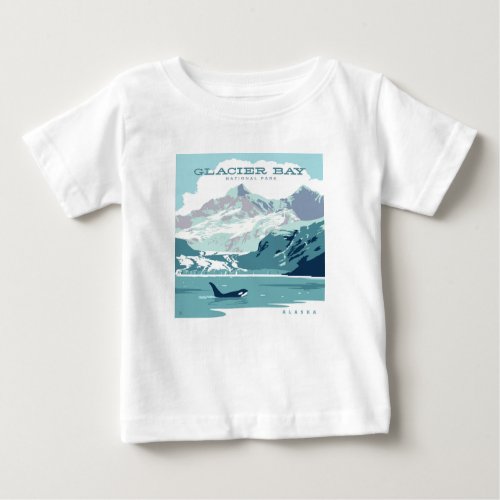 Glacier Bay National Park  Orca Baby T_Shirt