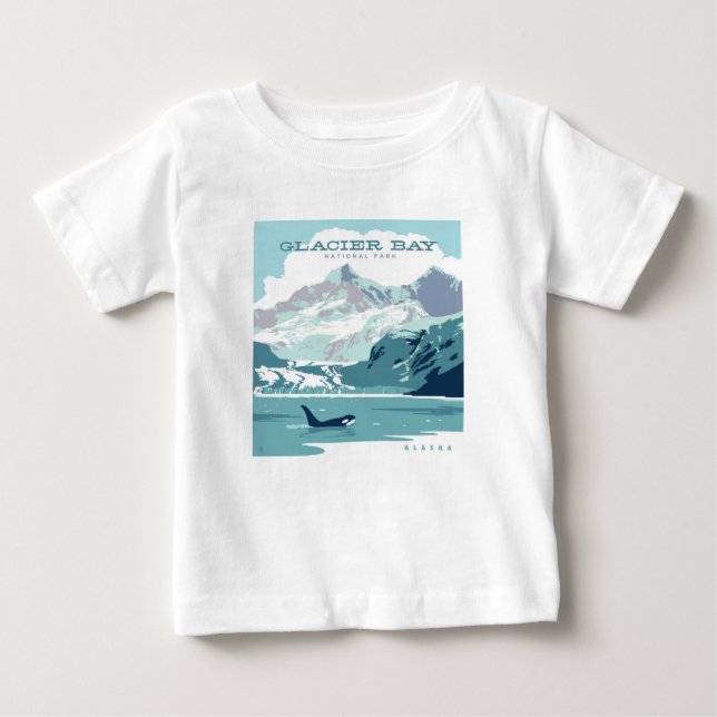Glacier Bay National Park | Orca Baby T-Shirt (Front)