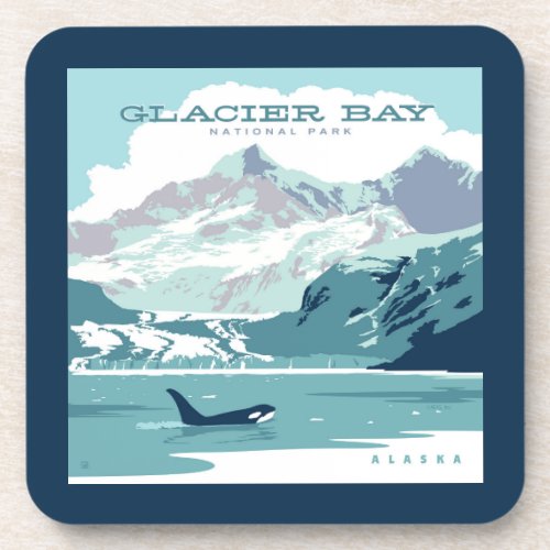 Glacier Bay National Park  Orca Beverage Coaster