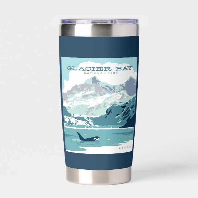 Glacier Bay National Park | Orca Insulated Tumbler (Front)