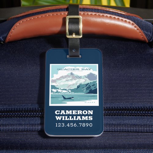 Glacier Bay National Park  Orca Luggage Tag