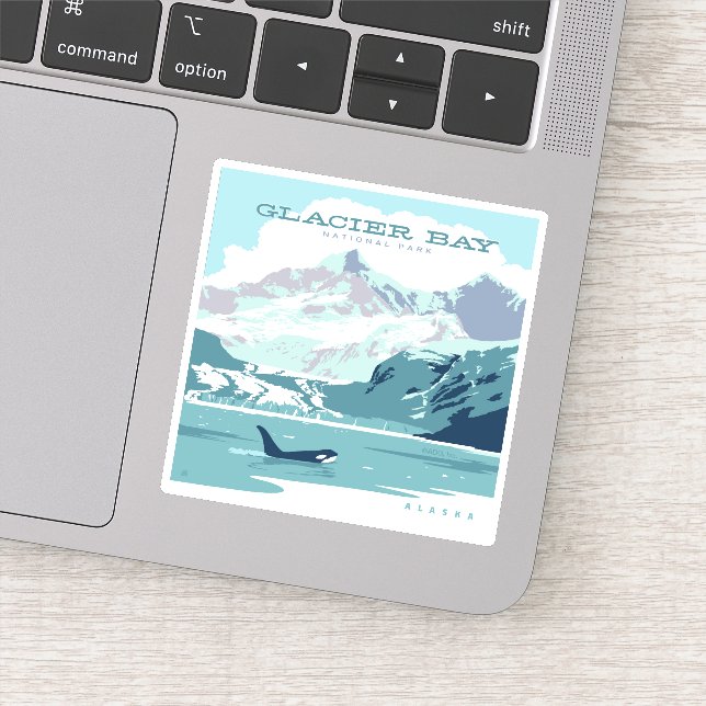 Glacier Bay National Park | Orca Sticker (Detail)