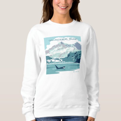 Glacier Bay National Park  Orca Sweatshirt