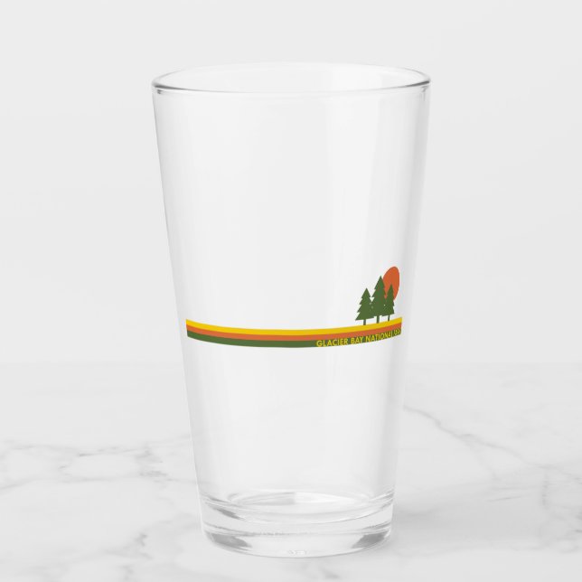Glacier Bay National Park Pine Trees Sun Glass (Front)