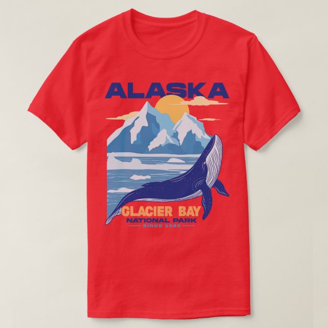 Glacier Bay National Park T-Shirt (Design Front)