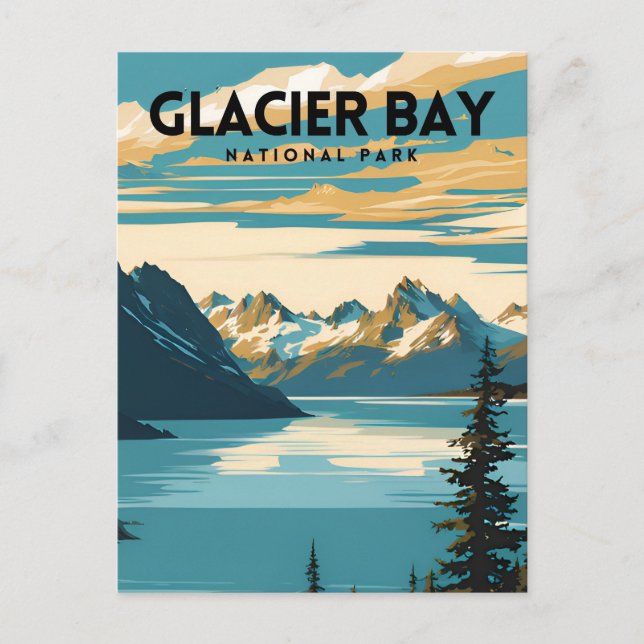 Glacier Bay National Park Travel Postcard (Front)