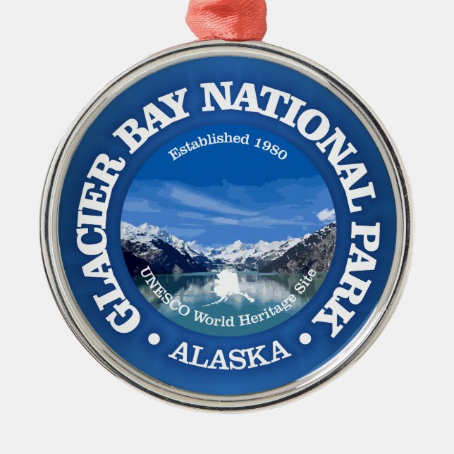 Glacier Bay NP2 Metal Ornament (Front)