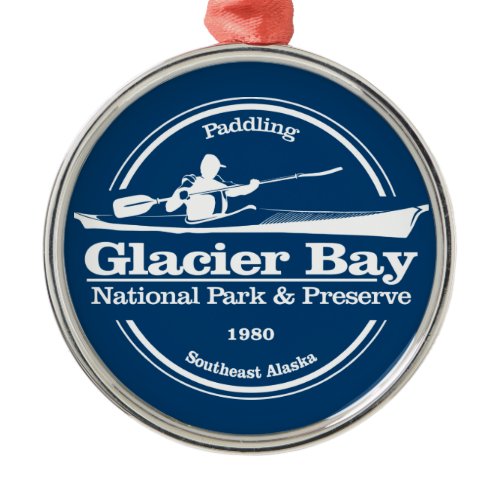 Glacier Bay NP (SK) Metal Ornament