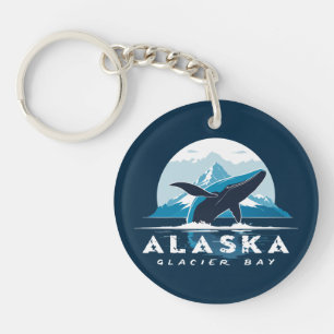 Glacier Bay Whale - Alaska Keychain