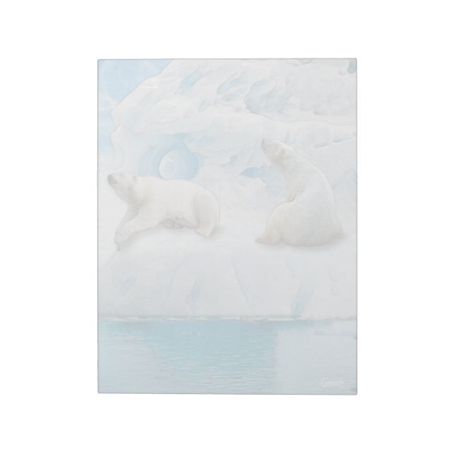 Glacier Bears - 11" x 8.5" Notepad (Rotated)