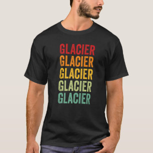 Glacier County Montana Rainbow Text T-Shirt