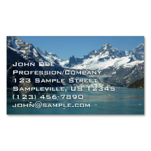 Glacier-Fed Waters of Alaska Business Card Magnet