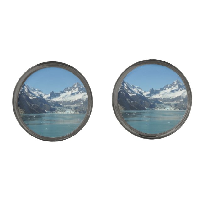 Glacier-Fed Waters of Alaska Cufflinks (Front)