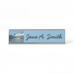 Glacier-Fed Waters of Alaska Desk Name Plate