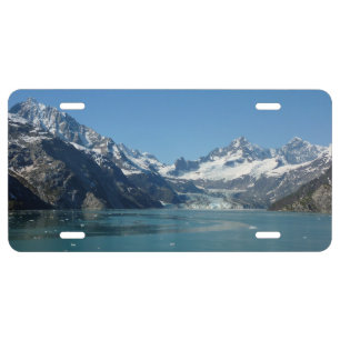 Glacier-Fed Waters of Alaska License Plate