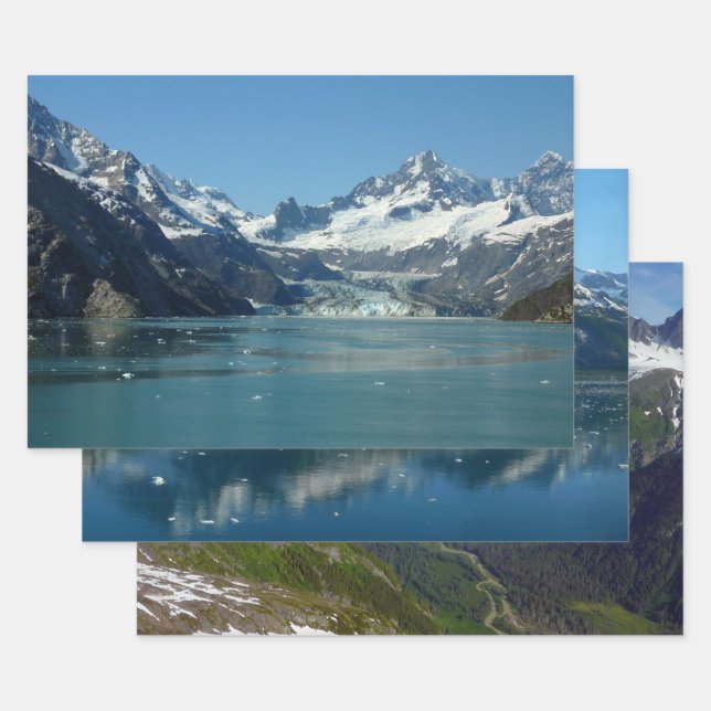 Glacier-Fed Waters of Alaska Wrapping Paper Sheets (Set)