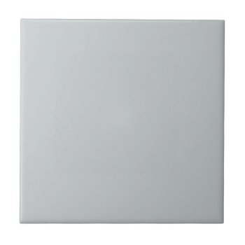 Glacier Gray Grey Trend Color Background Ceramic Tile by SilverSpiral at Zazzle