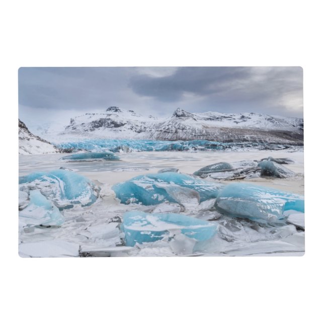 Glacier Ice landscape, Iceland Placemat (Front)