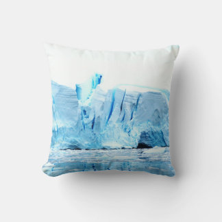 Glacier in Antarctica Throw Pillow