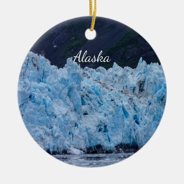 Glacier in Prince William Sound Alaska Ornament (Front)