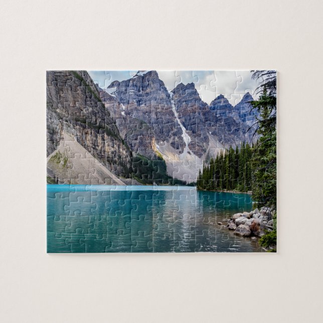 Glacier Lake Mountain Jigsaw Puzzle (Horizontal)